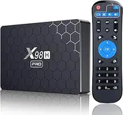 Android 12.0 TV Boxes, X98H Pro Smart Android TV Box with Allwinner H618 Quad Core ARM Cortex A53 CPU, Support Ultra HD 6K/2.4G 5.8G Wifi6/Bluetooth 5.0/1000M Enternet,4gb+64gb
