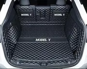 2026 Tesla Model Y Juniper Launch Edition 5-Seat Full Coverage Trunk Liner – Heavy Duty Waterproof Cargo Mat (Black/Black)