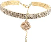 Sparkly Rhinestones Pet Collar Adjustable Dog Necklace for Dogs Cats Elegant Cat Accessories with Bell Durable Comfortable Design for Multi Pet Households