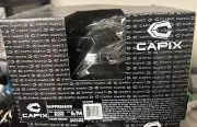 CAPIX SUPPRESSOR GLOSS BLACK BMX SKATE BOARD Helmet S/M NEW In Box Free Shipping