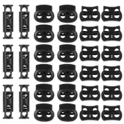 18 Pcs Spring Cord Lock Paracord Accessories, Plastic Cord Locks for Drawstri...