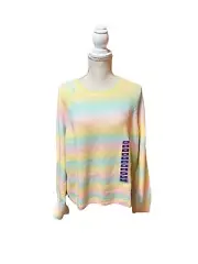 BB Dakota by Steve Madden Yellow Pastel Ombre Pullover Sweater Plus Size XXL NEW