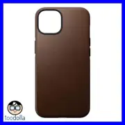 NOMAD Modern Leather Case - genuine Leather for Apple iPhone 14 Pro, Brown