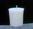 Handmade 8pk 160 hour IVORY CREAM WHITE CITRONELLA VOTIVE Small CANDLES Refills