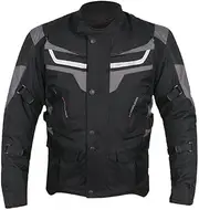 Tuff Gear® Motorcycle Jacket – 100% Waterproof, Breathable, All Season Textile Jacket With Reflectors, Adjustable Straps & CE Level 2 Armour