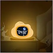 Digital Sunrise Alarm Clock with White Noise Machine – Night Light with Wake-Up & Sleep Alarm – 9 Colour Mood Sleep Trainer, 6 Soothing Sounds, Adjustable 6 Brightness & Volume Levels
