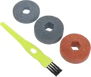 HEALLILY 4Pcs Polishing Wheels with Brush for Knife Sharpeners Wheel Accessories for Efficient Sanding and Buffing Compatible with Rotary Tools
