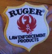 Embroidered PATCH ~ RUGER ~ Law Enforcement Products ~ Iron on or Sew on