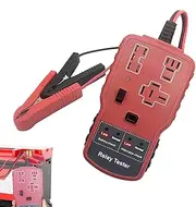 Battery Relay Tester, Automotive Indicator Tool, Portable Battery Analyze Relay Check Equipment, Car Electrical Diagnostic Device Ideal for Mechanics Enthusiasts, 1 Piece