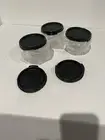 Tupperware 1605-30 Modular Mate 200ml 7oz Container Black Lid 3x Extra Lids