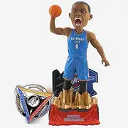 FOCO Unisex Oklahoma City Thunder Westbrook R. #0 FOCO Exclusive Opening Bobble BHNBEXFOCOOP, Team Color, OS