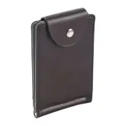 4X(Ultra-thin Slim Men Leather Money Clip Wallets ID Credit Card Holder9851