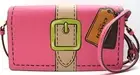 NWT COACH ANNA FoldOver Clutch Crossbody Trompe L'Oeil Print Petunia/Gold CH181