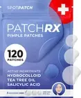 Patchrx Salicylic Pimple Patches (120 Pack), Salicylic Acid Acne Patches with Te