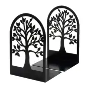 2PCS Durable Book Holder Tree Designed Book End Decorative Bookend Supply
