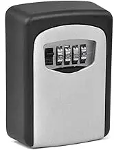OZSTOCK Combination Lock Key Safe Storage Box Padlock Security Home Outdoor Secure Storage for House/Car Keys (1Pack, Model: 4)