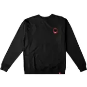 Spitfire Lil Bighead Fill Crew Sweatshirt - Large Black/Black/Red/White