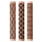 Solid Beech Wood Rolling Pin Clay Tools Wooden Rolling Pin Biscuit Mold9467