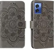 [shingtomua] for OnePlus Nord N300 / Oppo A57 4G / A77 5G / A57S 4G Case Wallet with Card Holder Kickstand Magnetic Soft Leather Flip Fold Case for OnePlus Nord N20 SE Cover (Gray)