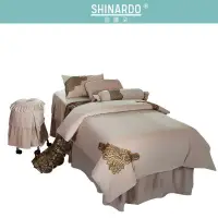 在飛比找蝦皮商城優惠-SHINARDO 美容床罩四件套紋繡床套新款歐式按摩床罩美容