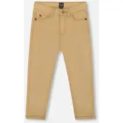 Deux par Deux Boy's Stretch Twill Pants Light Golden Beige at Nordstrom, Size 8