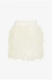 NWT RRP $550 Sass & Bide DREAM CATCHER Feather Skirt Size 40 10 FREE POST