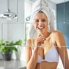 4 Pack Self Adhesive Wall Mirror Tiles 8 X 8 Inch Small Mirrors Wall Stickers