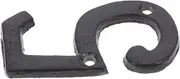 HOMSFOU 1 Set Cast Iron House Number Versatile Metal Number Sign for Modern Mailbox Door Display Durable Stylish Home Address for Apartments Hotels and Businesses