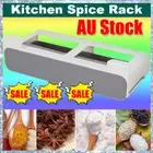 Kitchen Spice Rack Organizer Self-adhesive Storage Rack Under-Shelf Punch-frDY