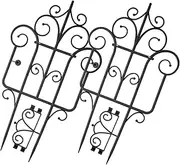 WEKADRIN 2pcs Plastic Garden Edging Fences Decorative Fencing for Outdoor Landscaping Mini Fences for Garden