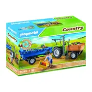 Playmobil Tractor w/ Trailer Kids/Childrens Interactive Fun Play Toy Playset 4+