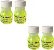 MUCKLILY 4pcs Fluorescent Leak Detection Dye for Air Conditioning Oil Maintenance High Concentration Compact Safe Leak Discovery Tool for Car Repairs