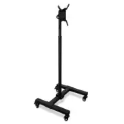 mount-it! Mobile TV Stand Heavy-Duty Steel Telescopic Height Flat Panel Mount
