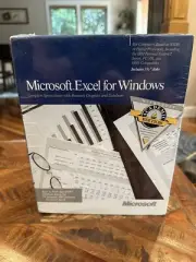 Microsoft Excel for Windows 3.5" Floppy, 1988 Vtg Sealed New
