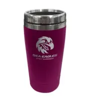 125510 MANLY SEA EAGLES NRL TEAM STAINLESS STEEL DOUBLE WALL TRAVEL MUG