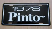 1978 Ford PINTO license plate car tag 78 Runabout Hatchback Coupe Station Wagon