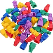 50pcs Ethernet Cable Shields Wire Caps Connector Cover Network Cable Crystal Head Set Enhance Network Efficiency