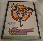 Powerpuff Girls Faces Magazine Print Ad Framed 2000 8.5X11