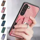 Leather Ring Holder Card Pocket Case For Samsung A14 A34 A54 A33 A52S A53 A73 5G