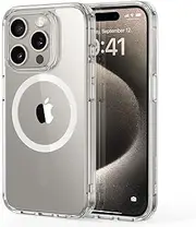 ESR for iPhone 15 Pro Case, Compatible with MagSafe, Military-Grade Protection, Yellowing Resistant, Scratch-Resistant Back, Magnetic Phone Case for iPhone 15 Pro, Classic Series, Clear