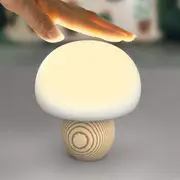 Mushroom Magnetic Touch Sensor Night Light Atmosphere Pat Silicone USB Bedroom Bedside LED Table Lamp