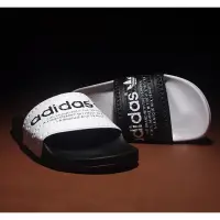 在飛比找旋轉拍賣優惠-Adidas Slide Slippers明星鞋款經典黑白勢