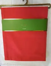 KATE SPADE NEW YORK~LARABEE DOT~TABLE RUNNER~BRIGHT CRANBERRY RED~15" X 90"~BNIP