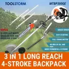 4-STROKE Backpack Long Pole Chainsaw Hedge Trimmer Pruner Chain Saw Grass Edger