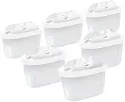 6 Pack Water Filter for All BRITA,Compatible with Brita Maxtra/Mava,Maxtra+, Fit for Mavea,Marella jug Pitcher Replacement Cartridge, Reduce Limescale and Impurities.