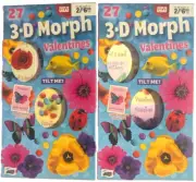 Mello Smello 3-D MORPH 54 Valentine Cards U.S.A. Made (2016)