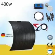 400W Flexible Solar Panel Kit 12V Mono RV Caravan Camping Portable Power Charger