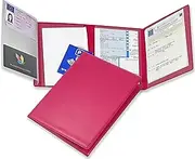 Pubblimania Multi Pocket Document Wallet with Card Holder Elegance and Organization in Pink Made in Italy