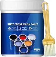 Rust Converter, Weatherproof Rust Converter Paint for Metal, and Metal Primer, Water-Based Metallic Paint (Gray)