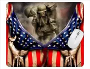 Army USA Flag Computer Non Slip Custom Mouse Pad Handmade